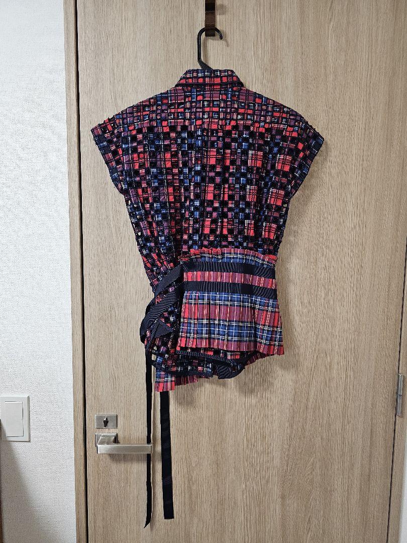 sacai  チェック柄トップス　秋冬 sacai トップス チェック柄 トップス