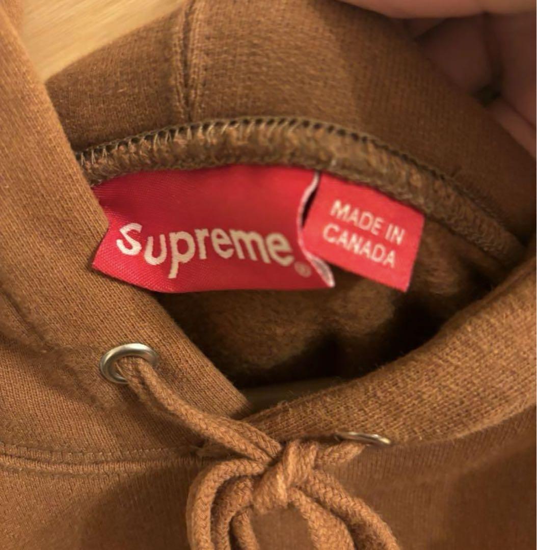 Supreme パトカー刺繍 パーカー ブラウン