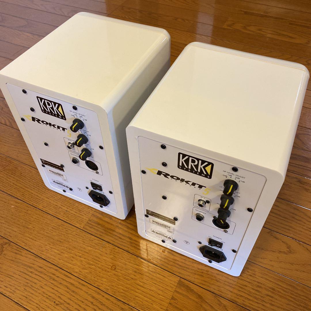 値下げ】 KRK Rokit5 白色 ホワイトカラー ペア スピーカー ...