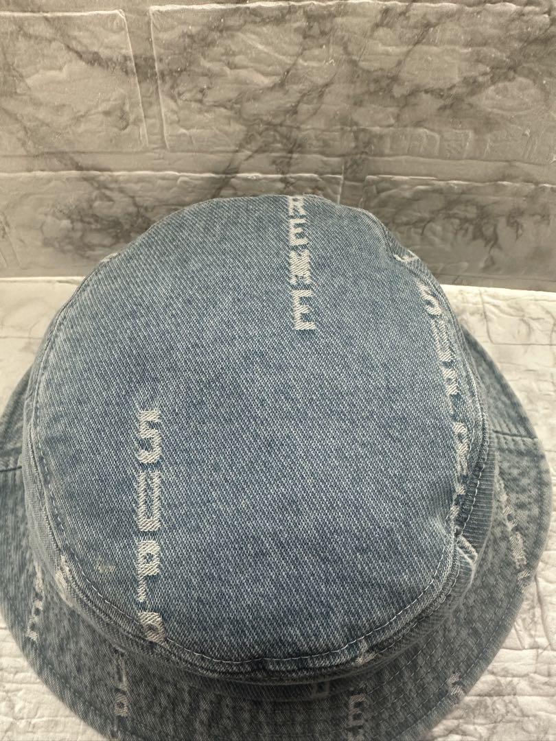 シュプリームLogo Stripe Jacquard Denim Crusher