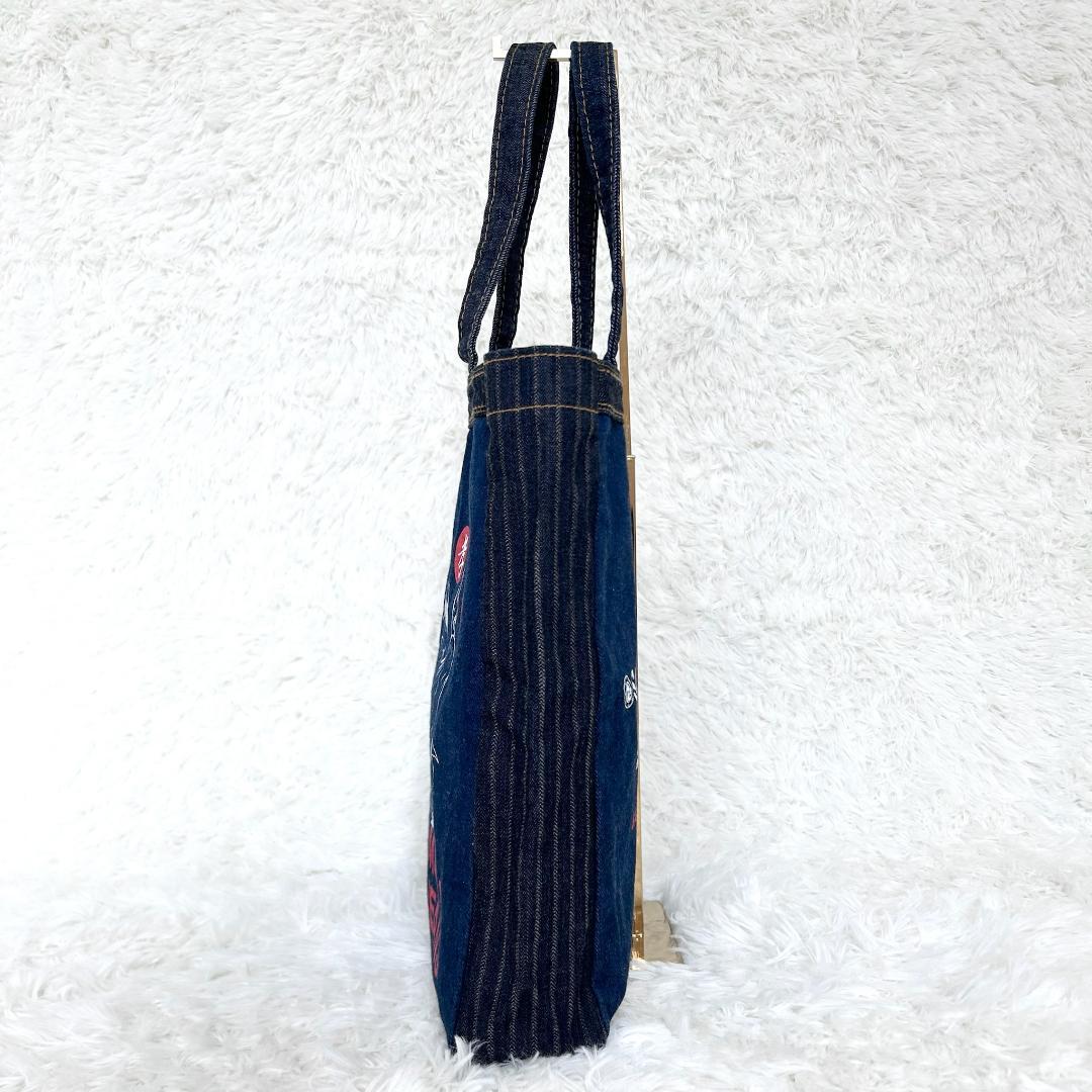 限定 美品 サムライジーンズ デニムトートバッグ 虎 寺 富士山 侍 日本
