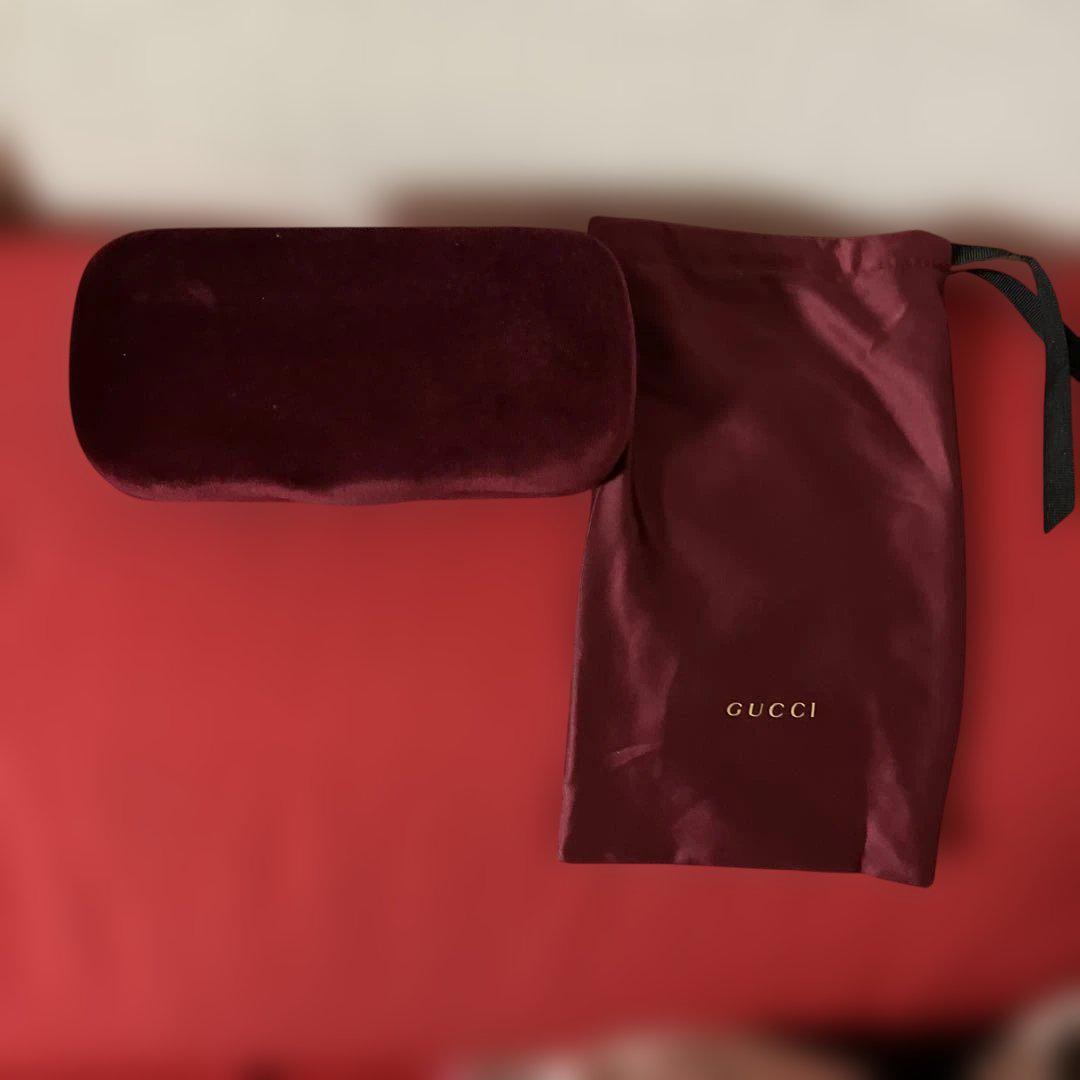 GUCCIオーバーサイズラウンドサングラス ダークトートイズ
