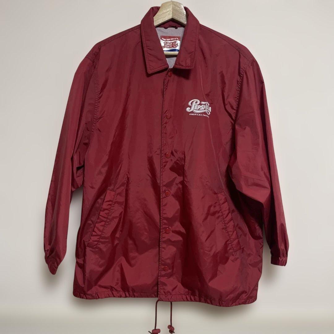 90s ペプシ コーチジャケット コカコーラ 企業ロゴ ライトアウターM PEPSI