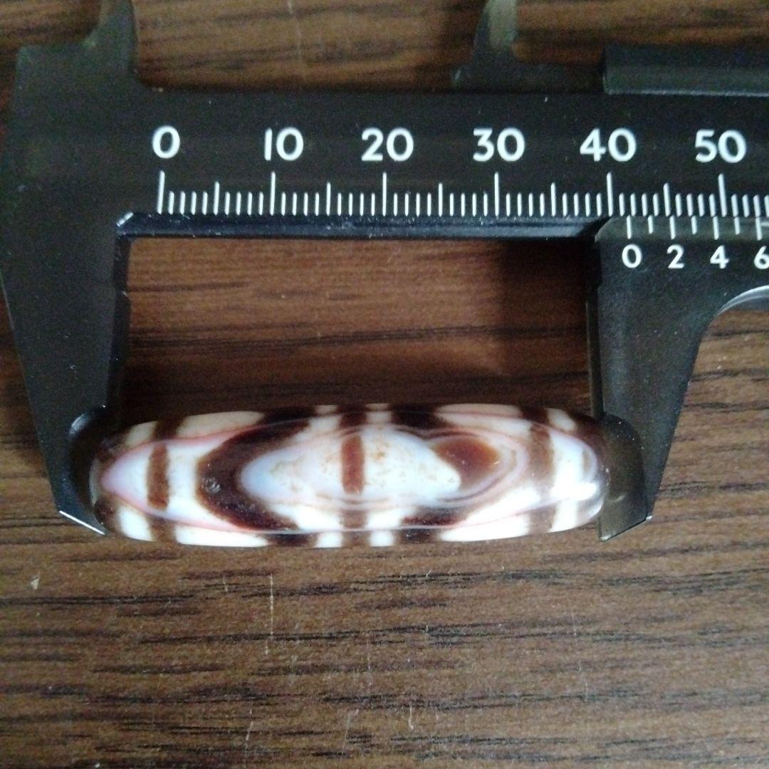 朱砂四線虎牙天珠