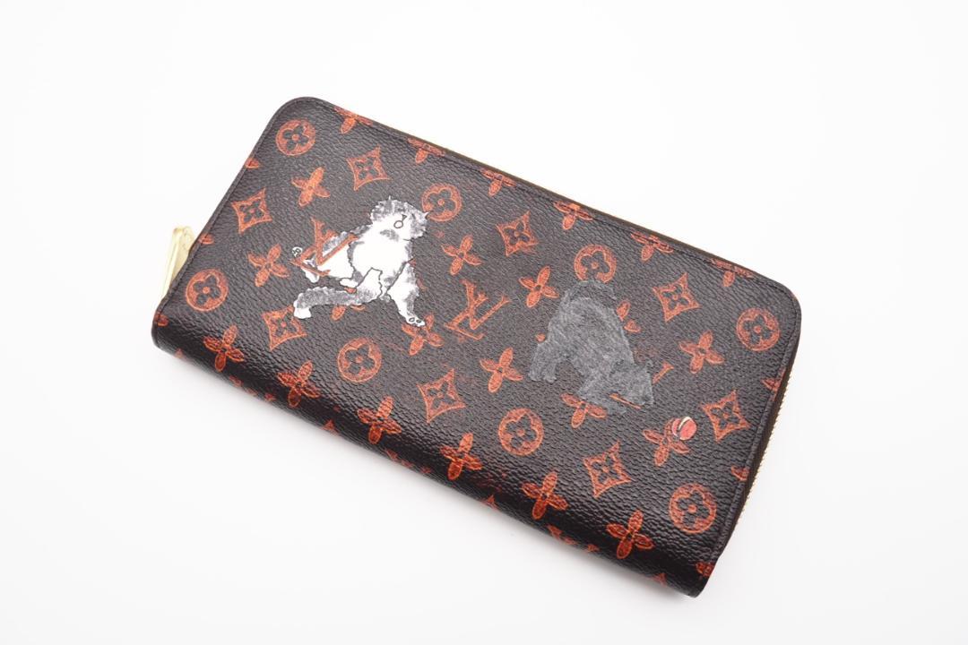LOUIS VUITTON ラウンドファスナー長財布 キャットグラム ジッピー