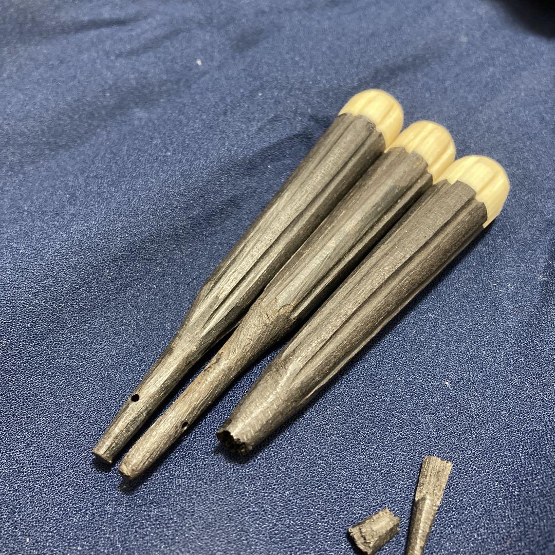 三線用 カラクイ 3 黒檀 天然素材