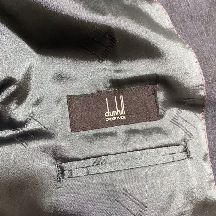クリーニング済 裏ダンヒルロゴ グレー 本切羽 ダンヒル セットアップ