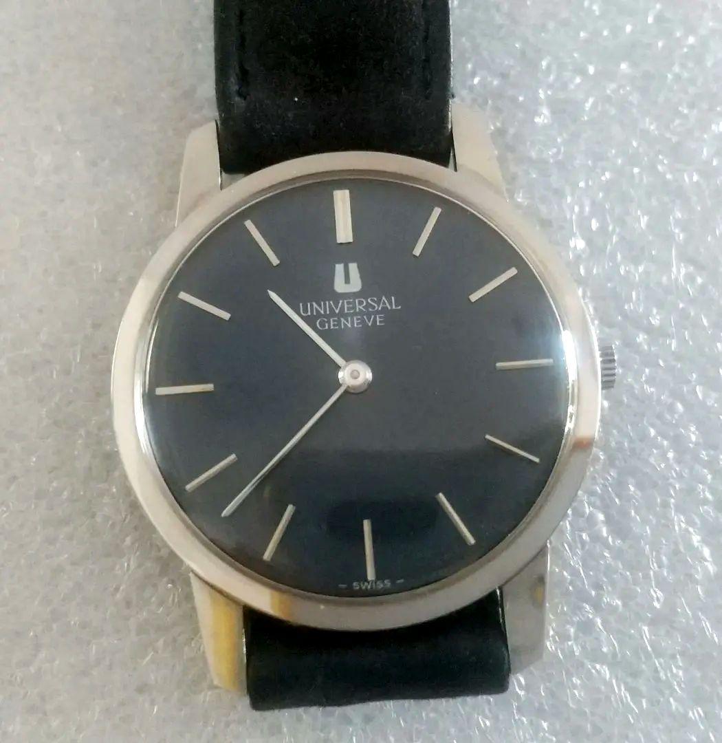 ✟Universal Genève　純正革ベルト▪️尾錠▪️手巻き稼働品!!