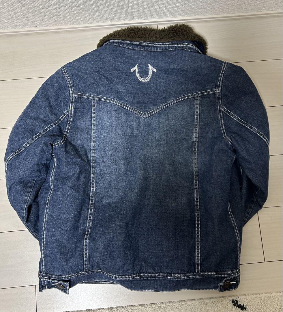 TRUE RELIGION ボアデニムジャケット　デニムジーンズ　セットアップ