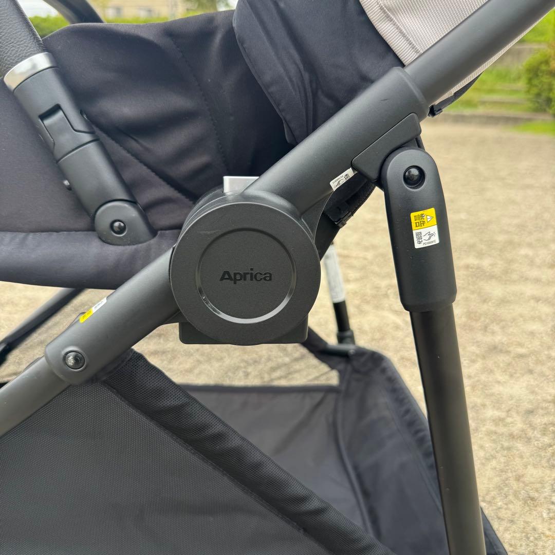 【美品】Aprica ルーチェフリー AB型 ベビーカー 折りたたみ ベージュ