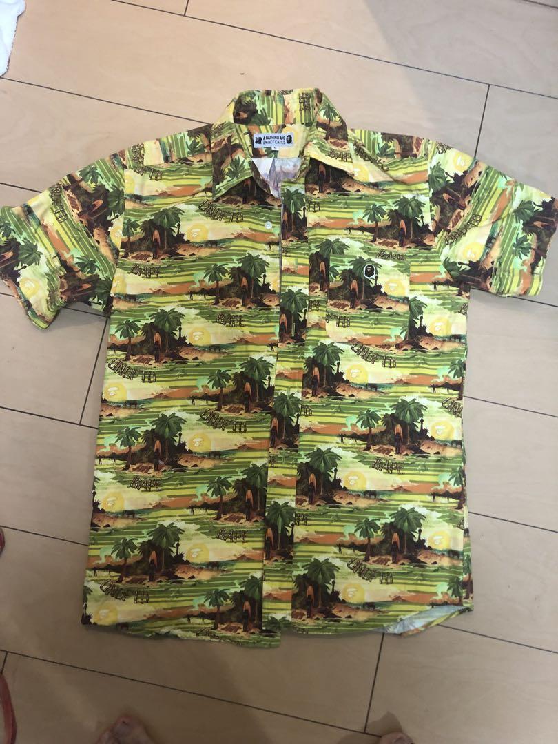 bape undefeated  アロハシャツ　A BATHING APE