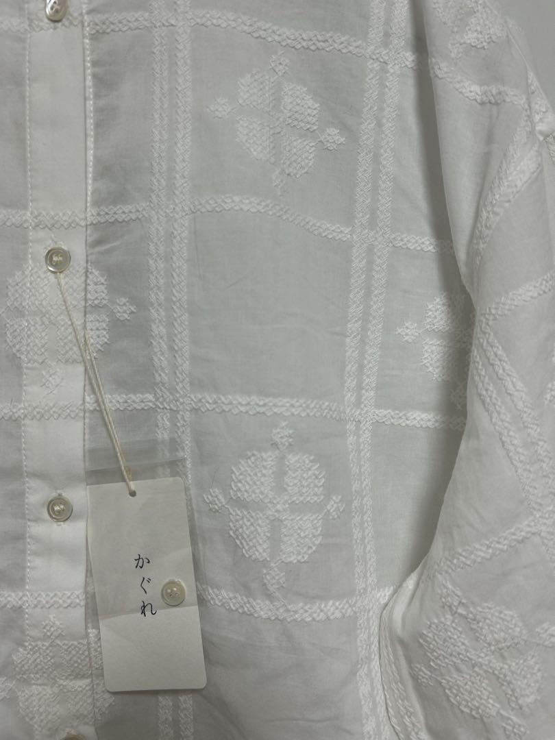 新品　かぐれ　クロスステッチドロストブラウス