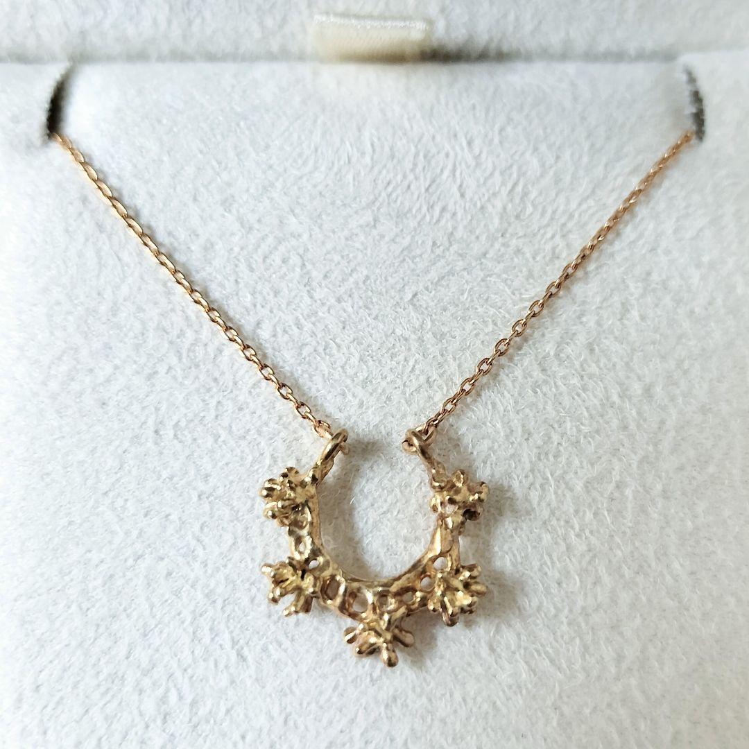 KAORU カオル スターダスト ホースシュー ネックレス K18YG 2.2g