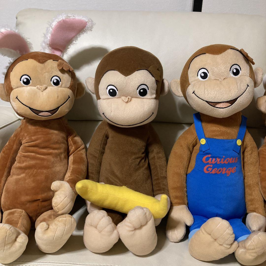 おさるのジョージ ぬいぐるみ 　まとめ売り おさるのジョージ ぬいぐるみおまとめ売り 17点 希少あり