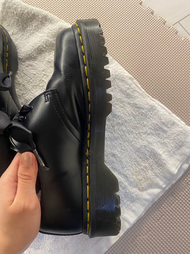 最適な価格 1461 Dr.Martens 3eye サテンリボン 厚底 BEXソール