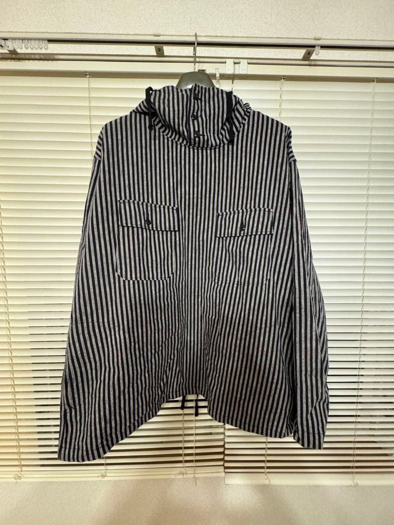 エンジニアードガーメンツ カグールシャツ リネンコットン ストライク LサイズL Engineered Garments