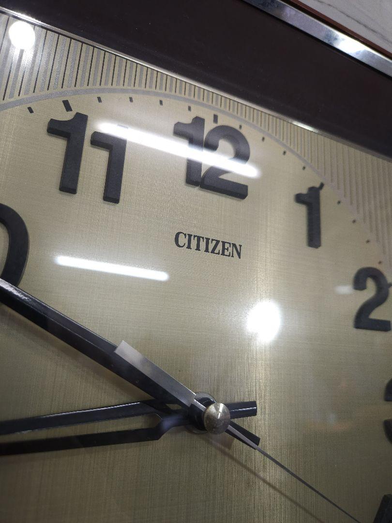 ジャパンヴィンテージ 70's CITIZEN 掛け時計 角型 トランジスター