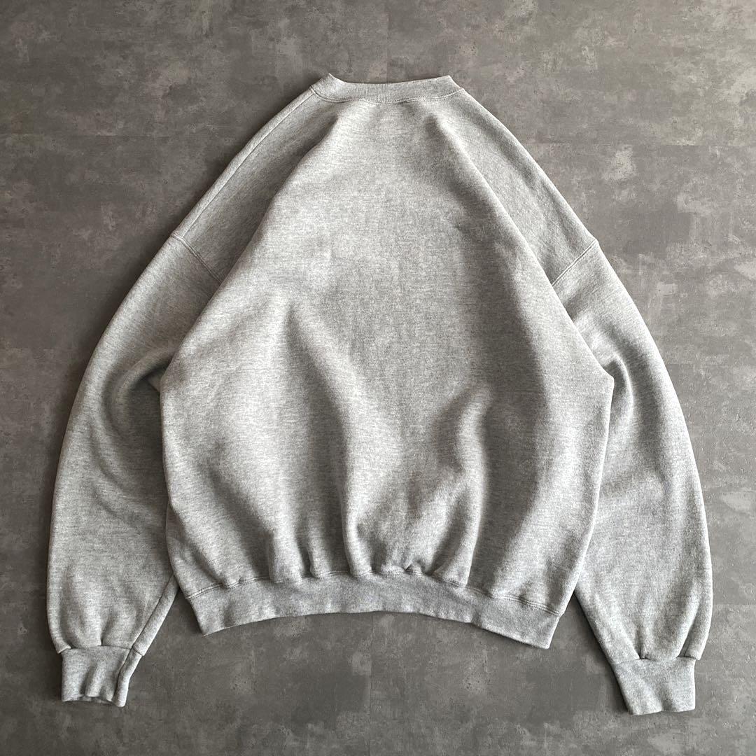 90s TULTEX ブルドッグ 刺繍 前V スウェット USA製 グレー XL