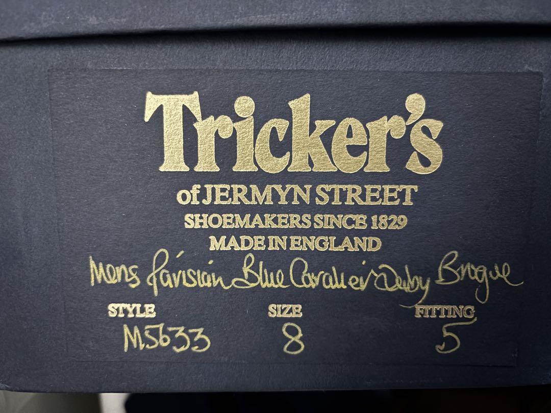 いち　Tricker's トリッカーズ バートン ネイビー UK8.0