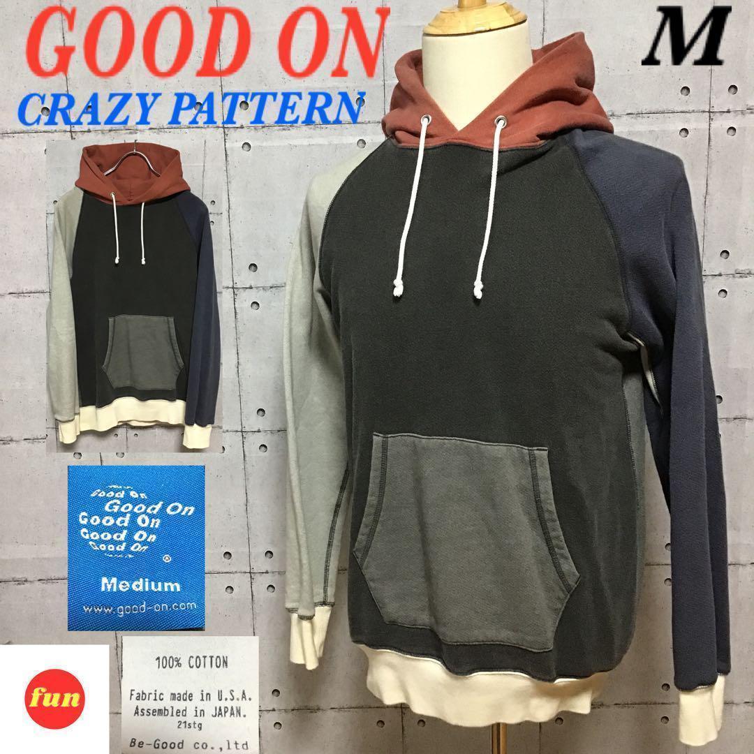 ＜状態良好＞　グッドオン　GOOD ON クレイジーパターン　パーカー　Mサイズ