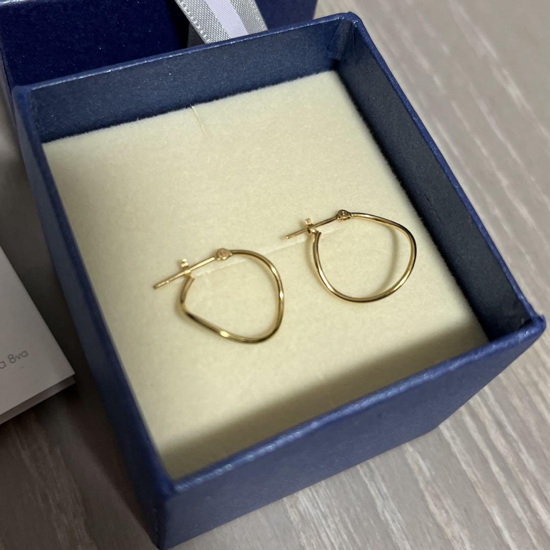 最も  気まぐれ値下げ フープピアス K18YG アクセサリー