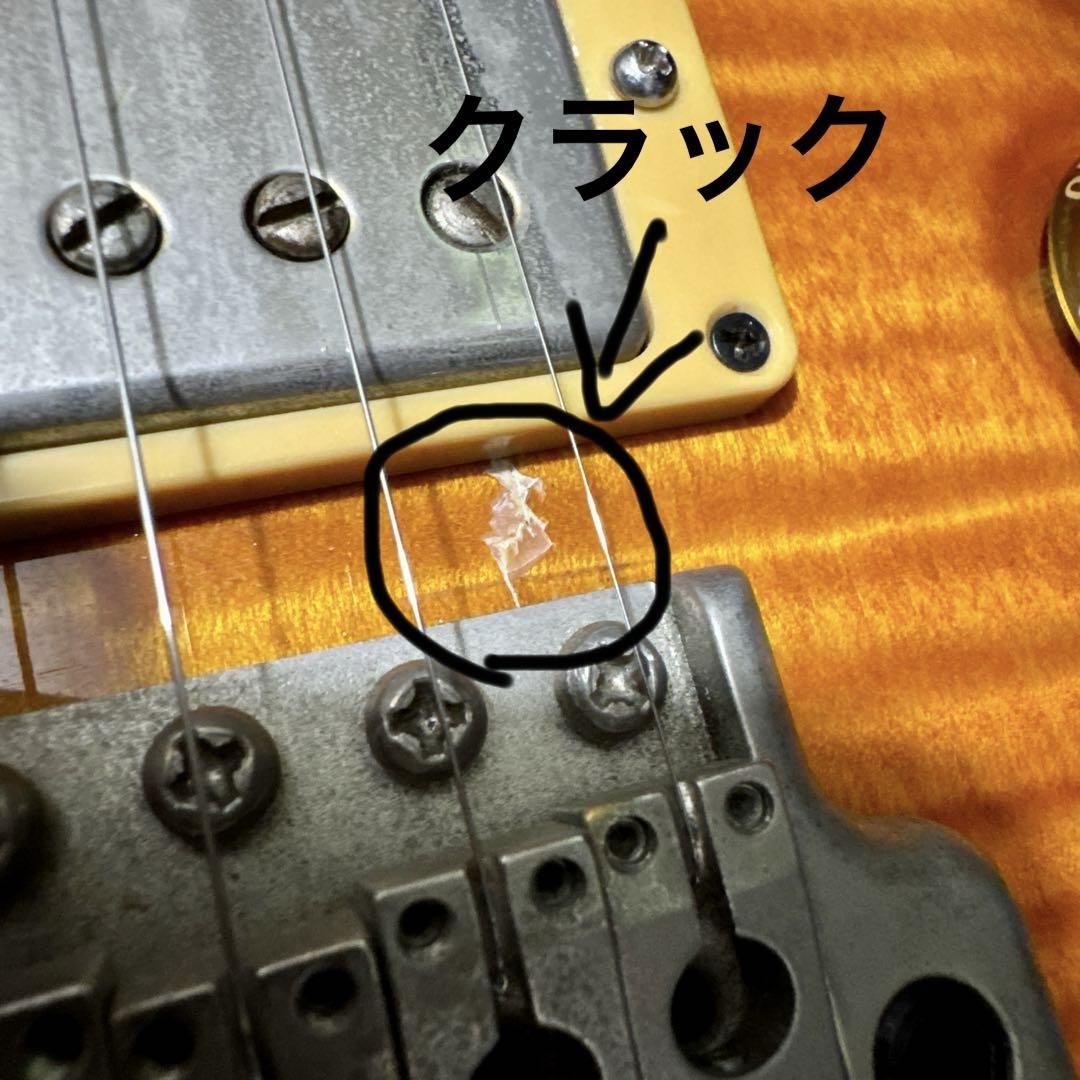 PRS 旧CE22 '95年製 ボディクラック、エスカッション割れあり わ*ん様 PRS 旧CE22 '95年製 ボディ木部クラック