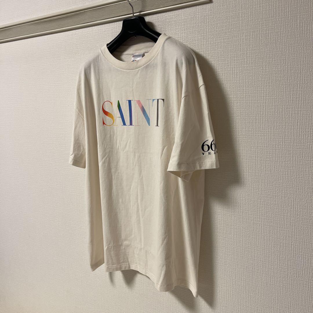 【極美品】SAINT MICHAEL RAINBOW SAINTロゴ Tシャツ