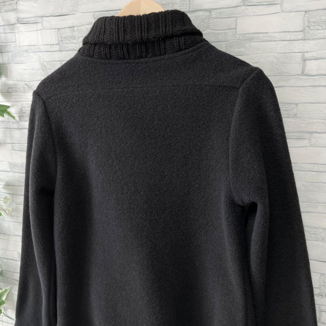 theory⭐️ピーコート、カシミヤ100%ニット部、アンゴラ混、黒、サイズ2