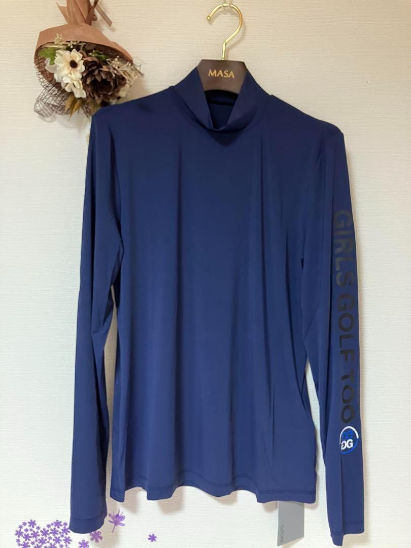 新品！ジーフォア　ひんやり長袖インナー【青／M】日焼け防止シャツ 新品！ジーフォア ひんやり長袖インナー【青／M】日焼け防止