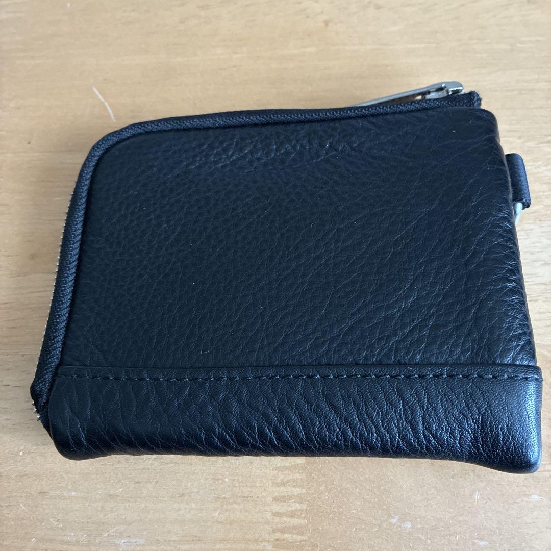 PORTER 黒 シボ革 L字コンパクト ブラック レザー 財布