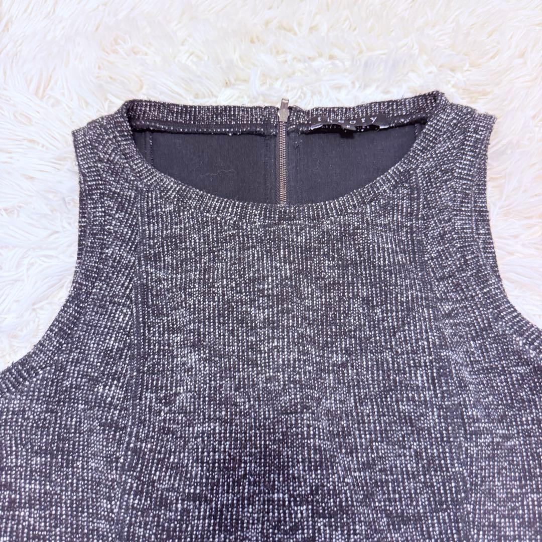 【美品】Theory セオリー ノーカラー ツイード セットアップ ワンピース