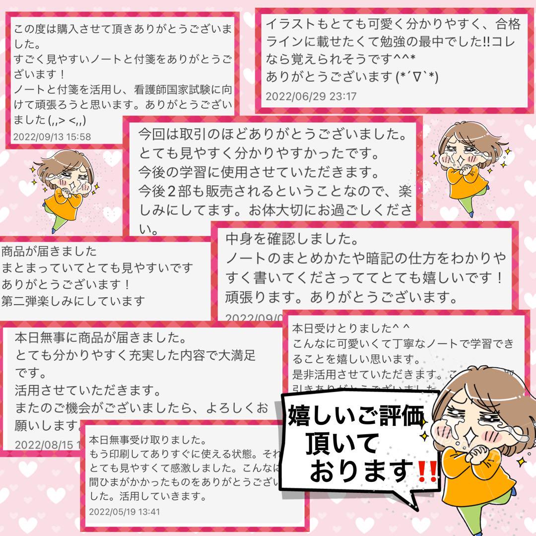 激安‼️ 看護師国家試験まとめノート 国試 解剖生理学 看護学生 付箋ノート