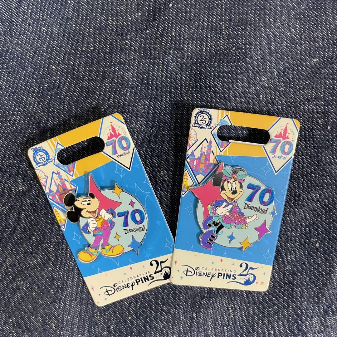 【新品・未使用】カルフォルニアディズニーランド　70周年　ピンバッジ カルフォルニアディズニー70周年 シークレットピンバッジ - メルカリ