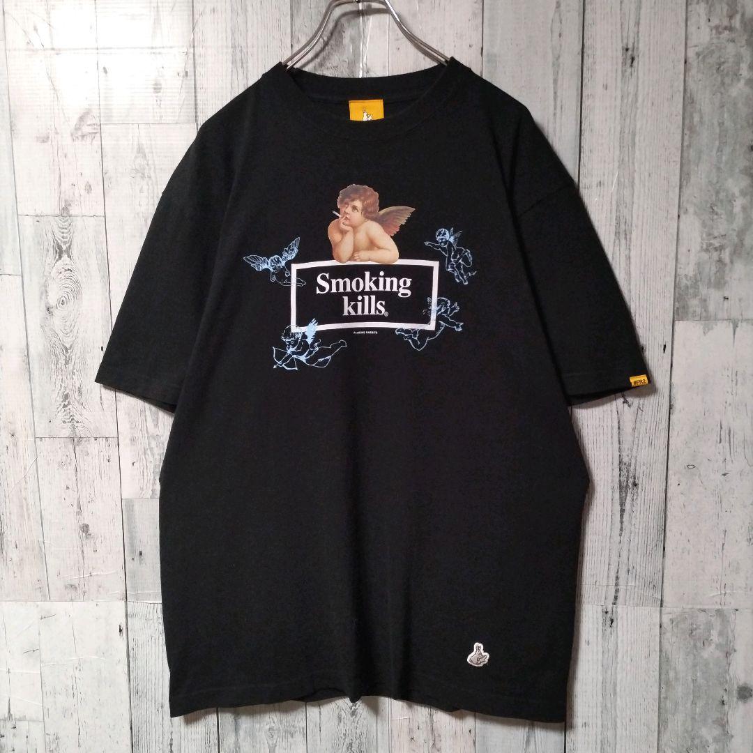 z44【人気Lサイズ】FR2♧天使　センター ビックロゴ　Ｔシャツ　最高デザイン