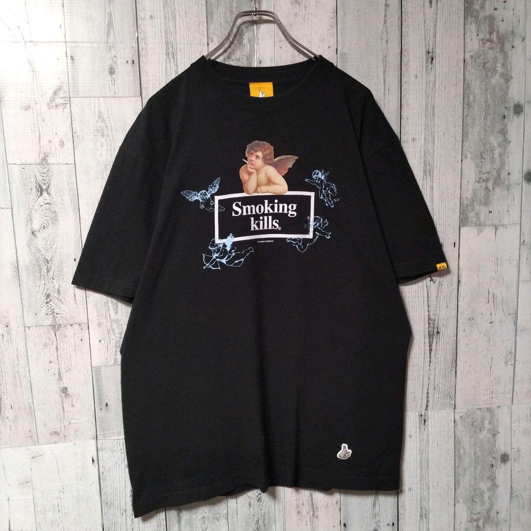 z44【人気Lサイズ】FR2♧天使　センター ビックロゴ　Ｔシャツ　最高デザイン