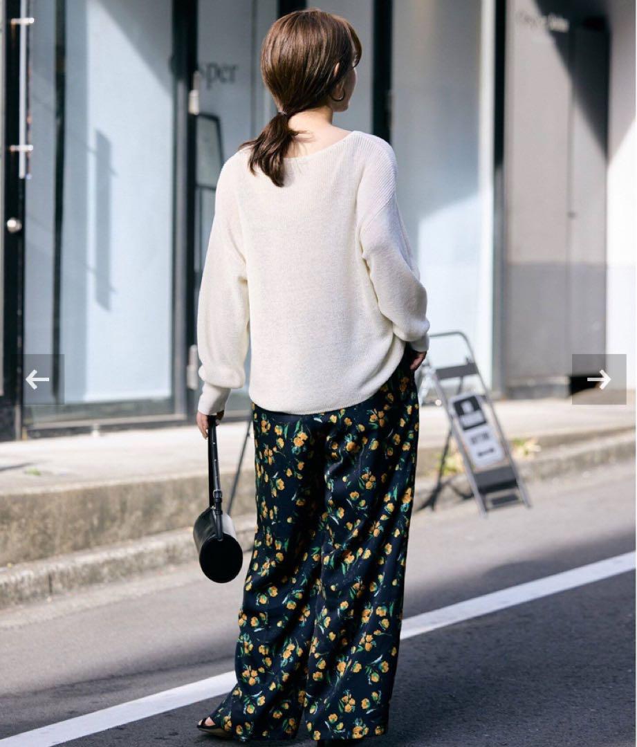 ✳︎完売品・試着のみ✳︎ SLOBE IENA リネン混畦ニット