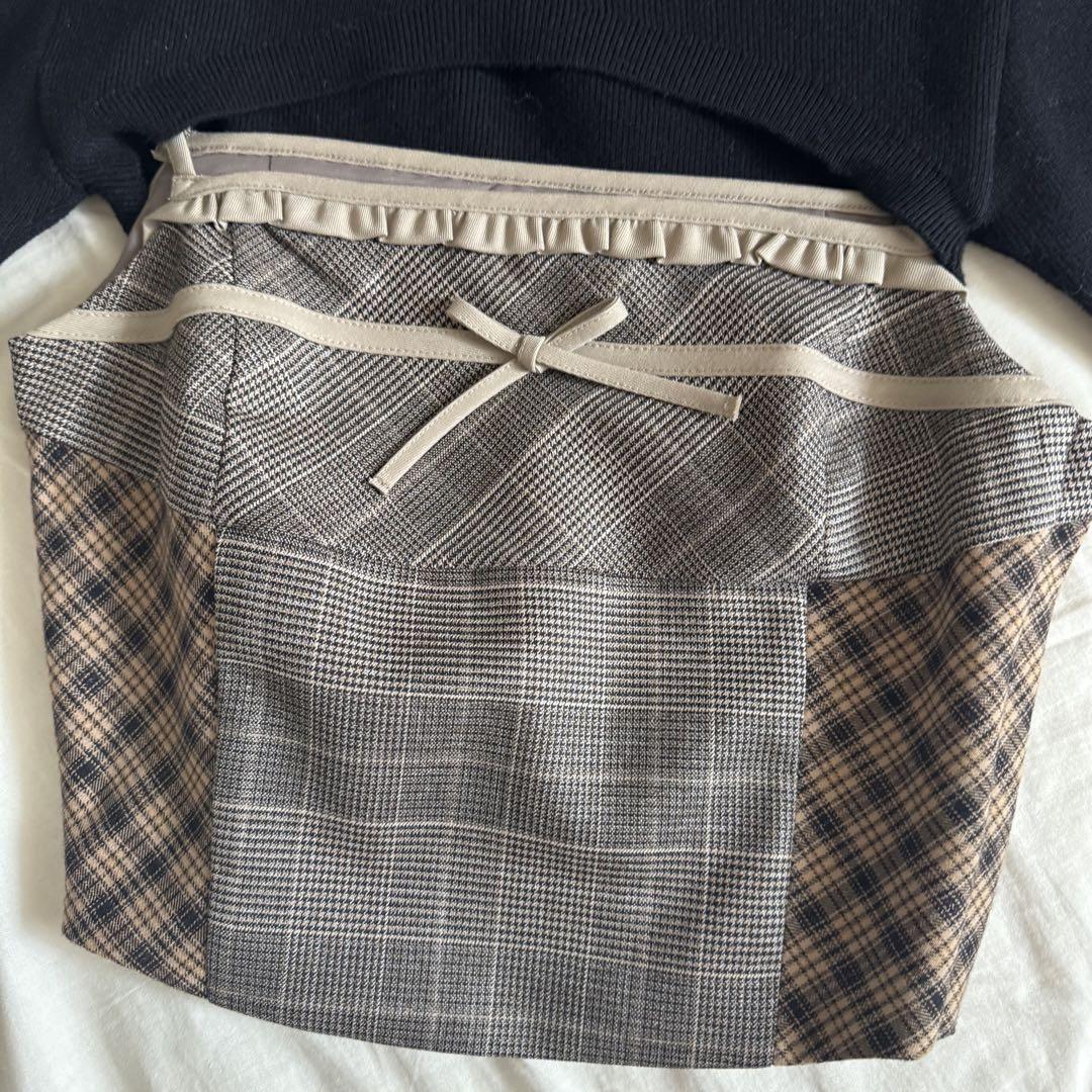 andmary Rimma check set tops - メルカリ