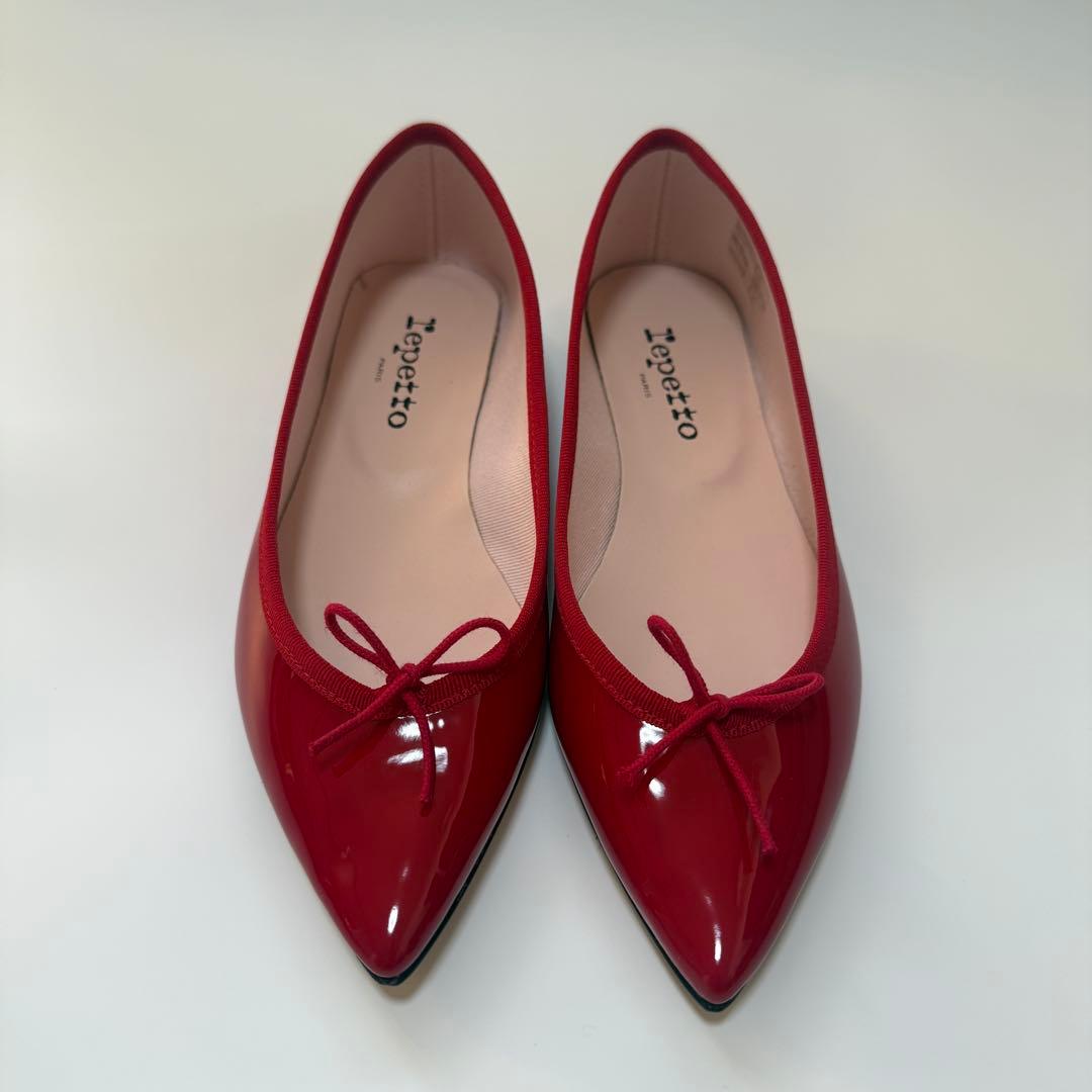 Repetto レッド フラットシューズ24cm Repetto