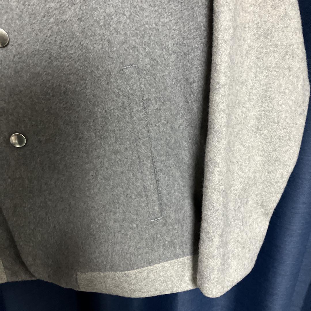 The Sakaki スタジャン カシミヤ混紡 グレー Lサイズ 替えボタン付 The Sakaki スタジャン カシミヤ混紡 グレー Lサイズ 替えボタン