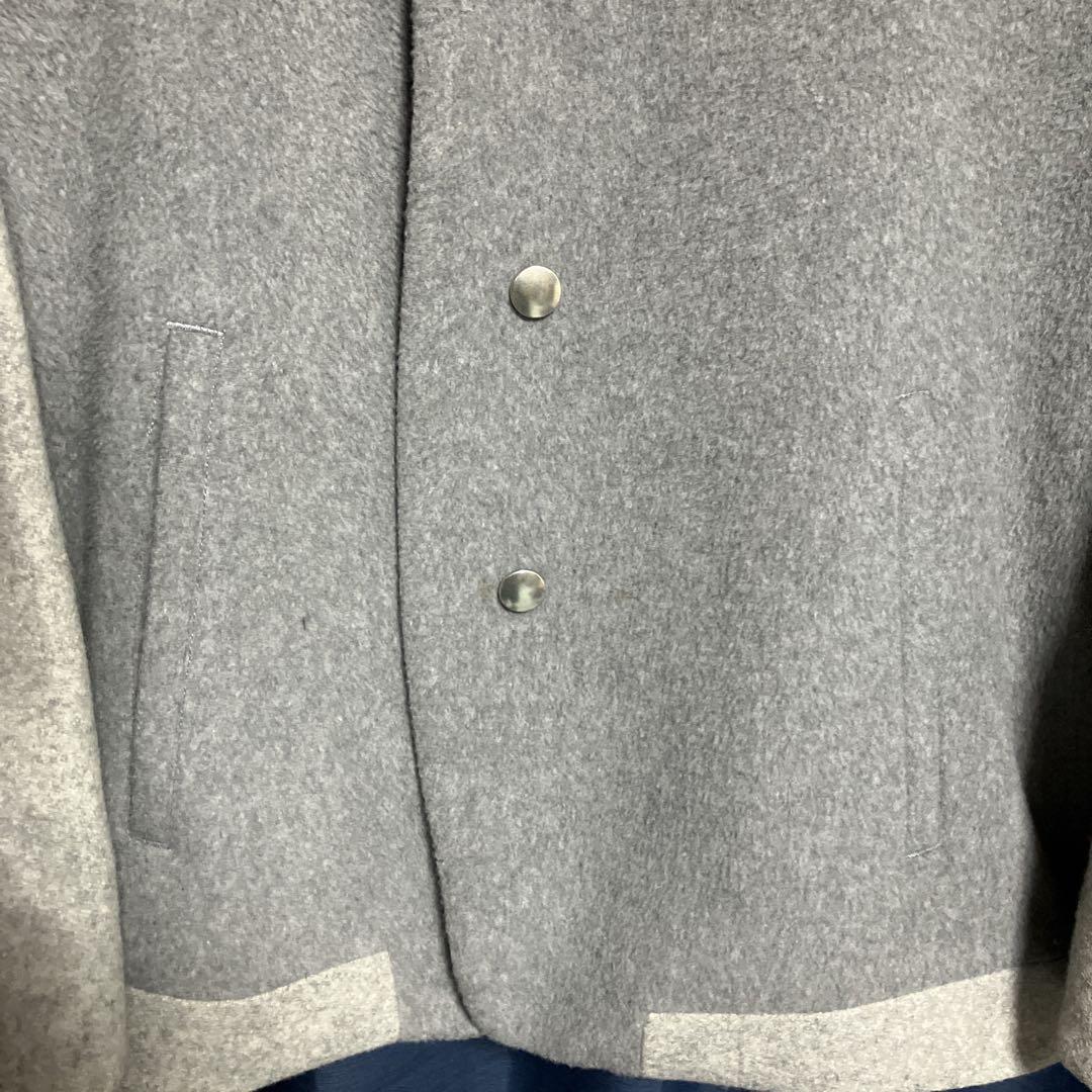 The Sakaki スタジャン カシミヤ混紡 グレー Lサイズ 替えボタン