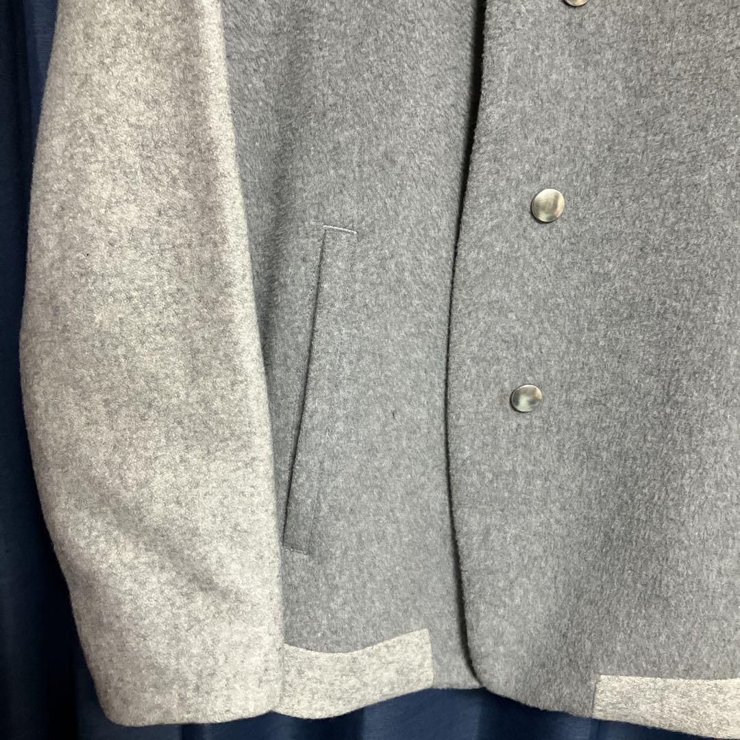 The Sakaki スタジャン カシミヤ混紡 グレー Lサイズ 替えボタン付