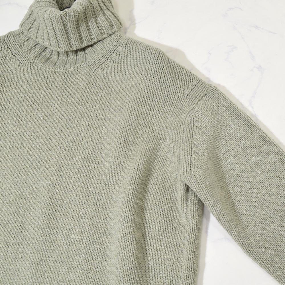 未使用 GALERIE VIE ファインウール タートル プルオーバー グリーン