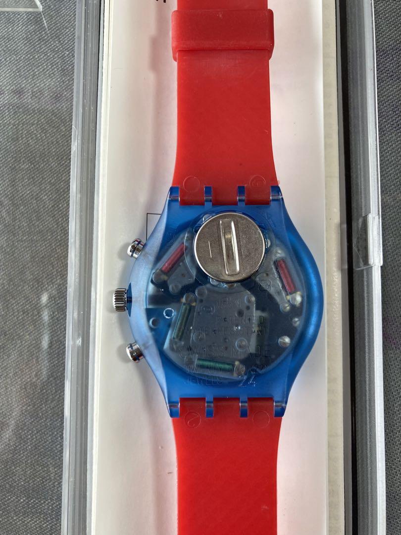 ★-swatch  スウォッチ  JFK  クロノ　SCN103