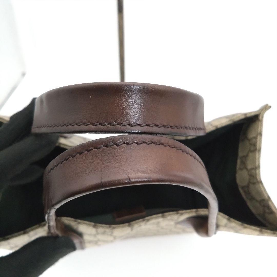 【美品】 GUCCI グッチ トートバッグ GG柄 キャンバス レザー A4可