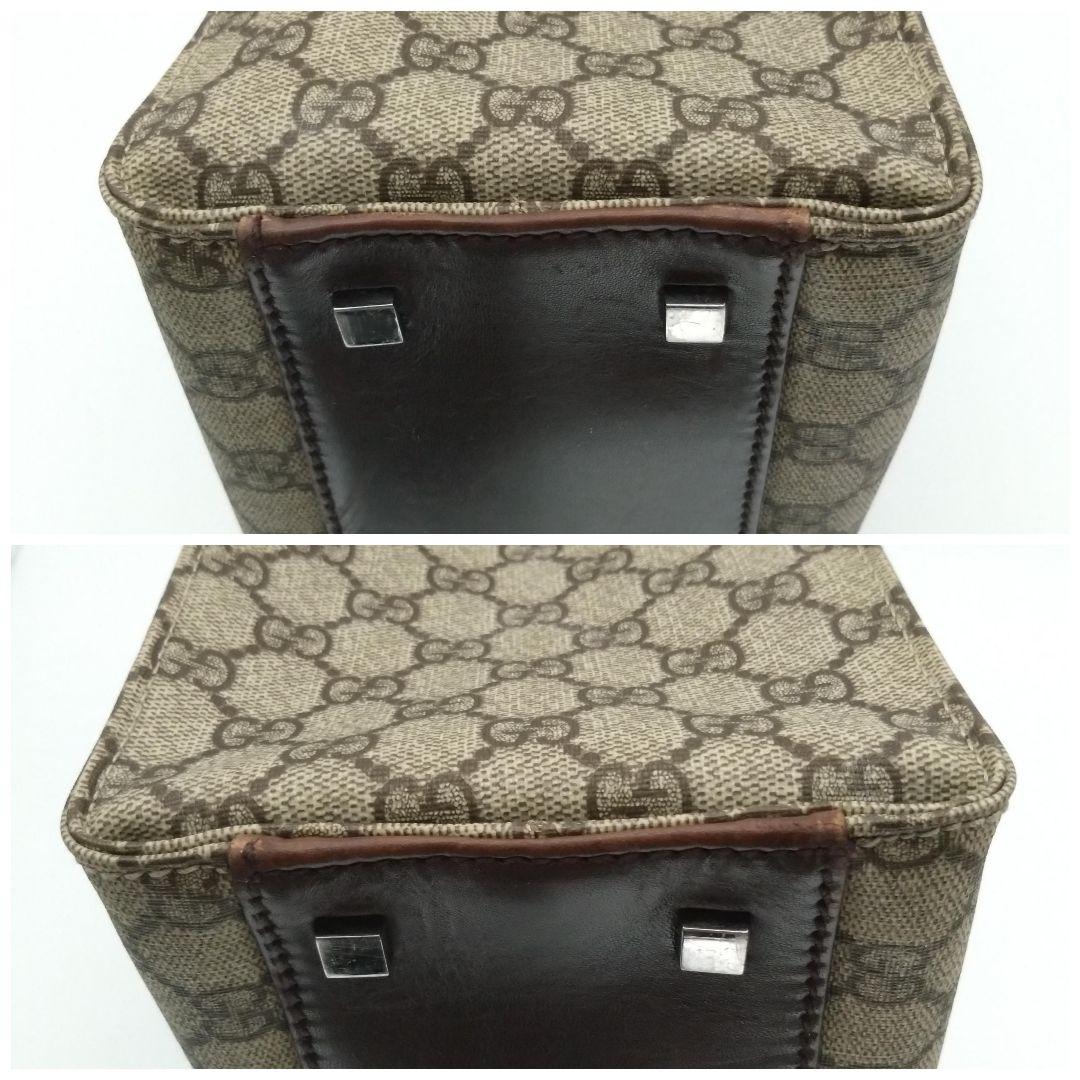 【美品】 GUCCI グッチ トートバッグ GG柄 キャンバス レザー A4可