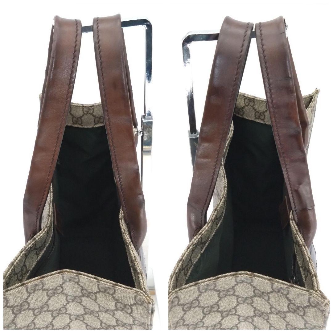 【美品】 GUCCI グッチ トートバッグ GG柄 キャンバス レザー A4可