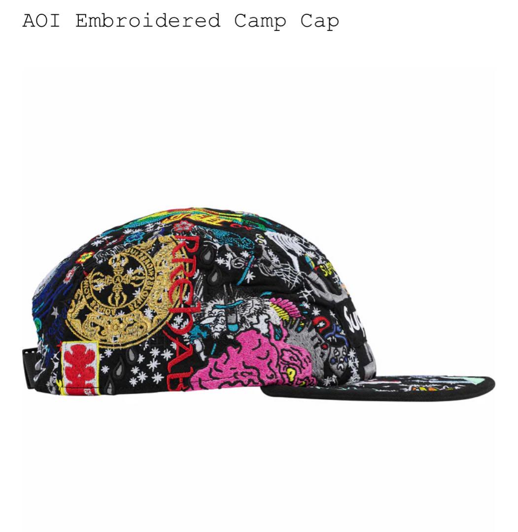 帽子 Supreme AOI Embroidered Camp Cap