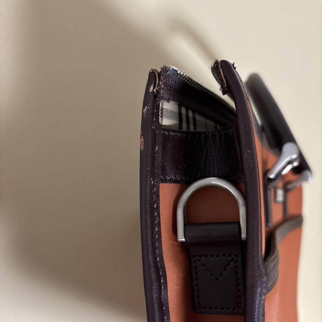 BURBERRY ビジネスバッグ オレンジ