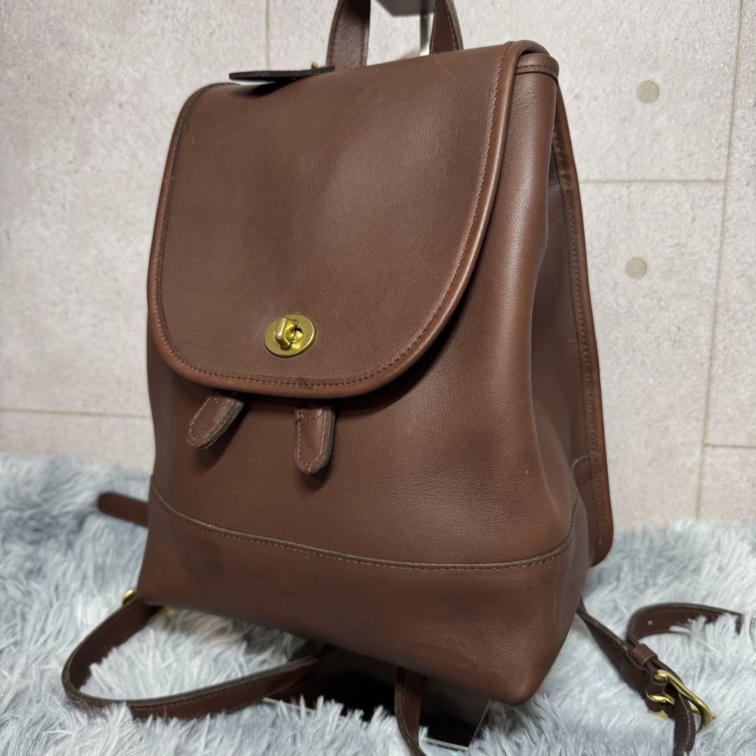◎.2000000015019 OLD COACH TURN LOCK LEATHER MINI RUCK SUCK