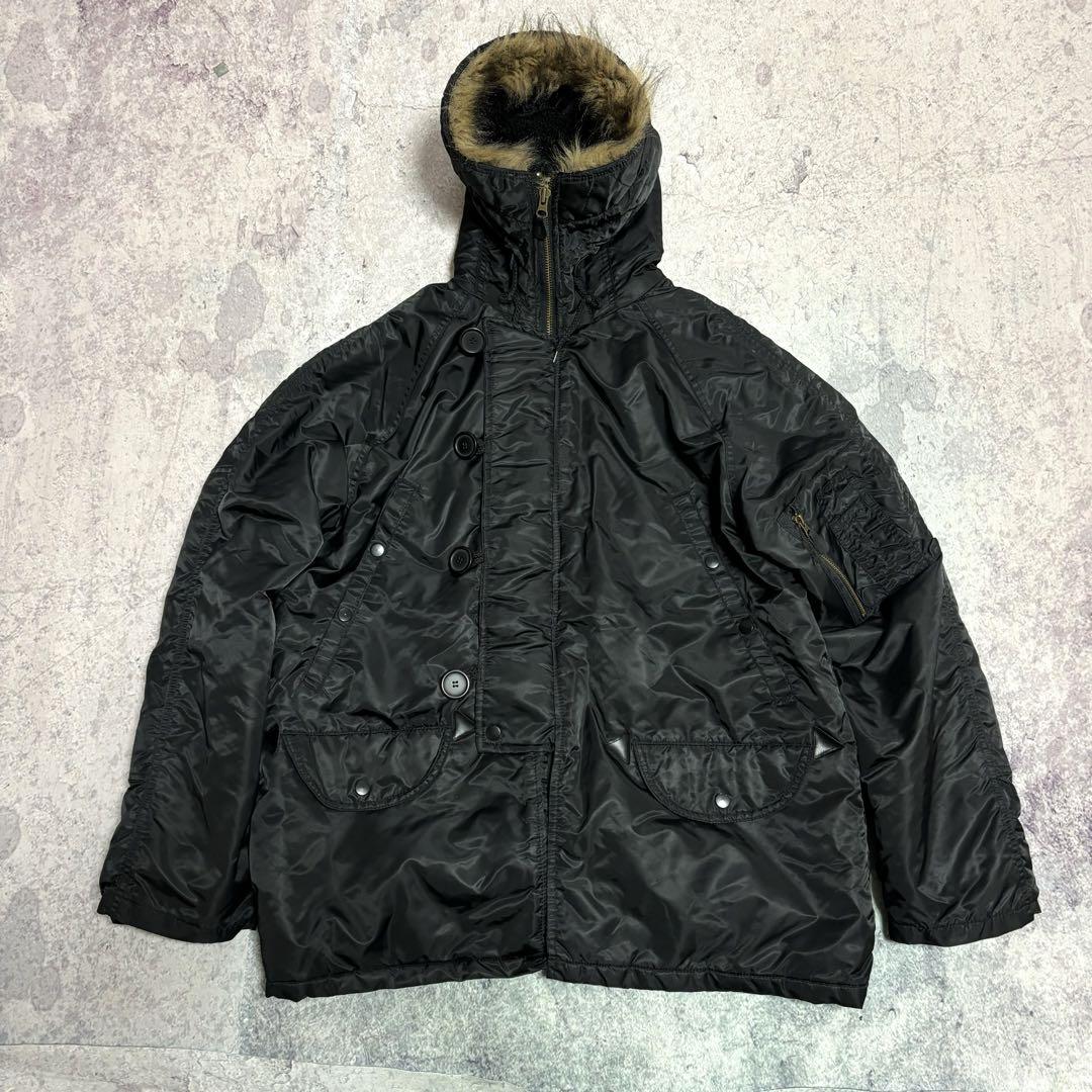 ジャケット・アウター archive N-3b fur military coat y2k BLK